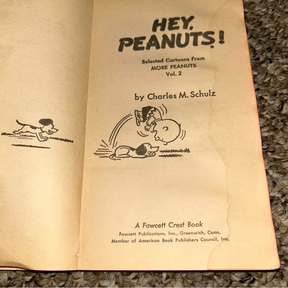 📚BOOK SALE 5 for $20📚 Hey Peanuts 1967 12th Printing Vintage Paperback Book - Picture 2 of 11